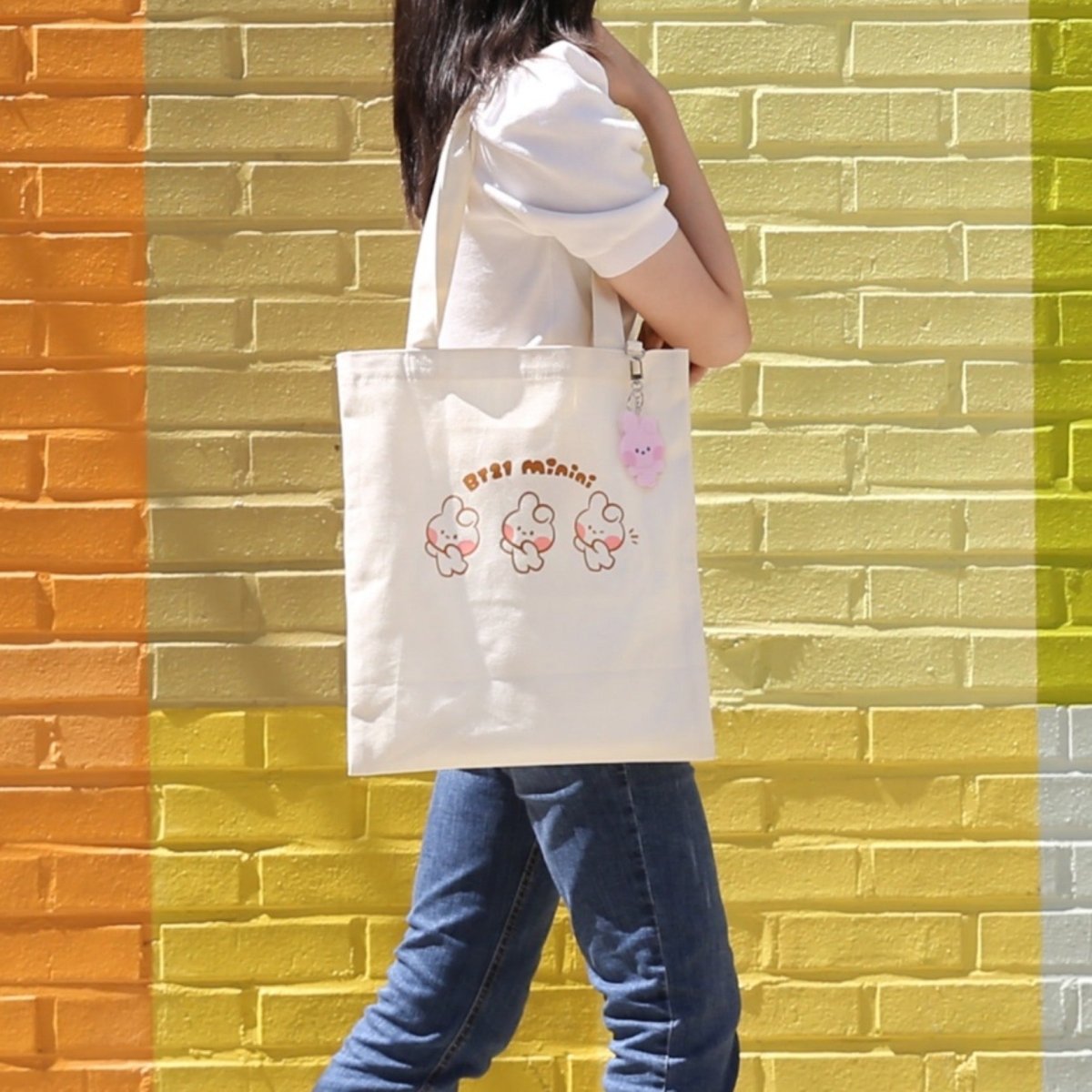 [LINE X BT21] BT21 Minini Canvas Eco Bag - K-STAR