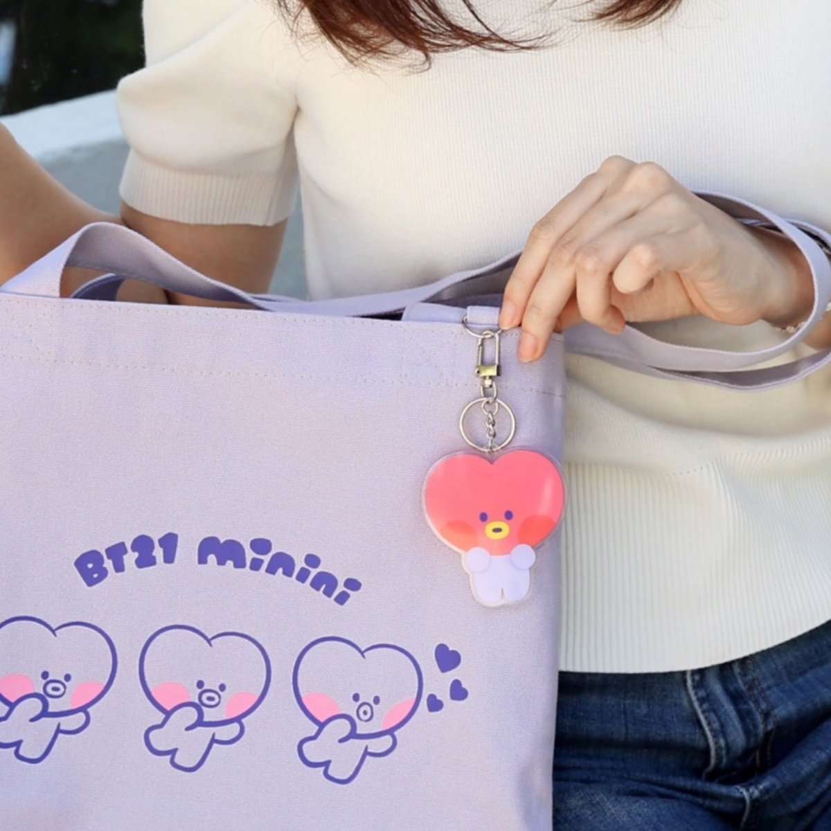 [LINE X BT21] BT21 Minini Canvas Eco Bag - K-STAR
