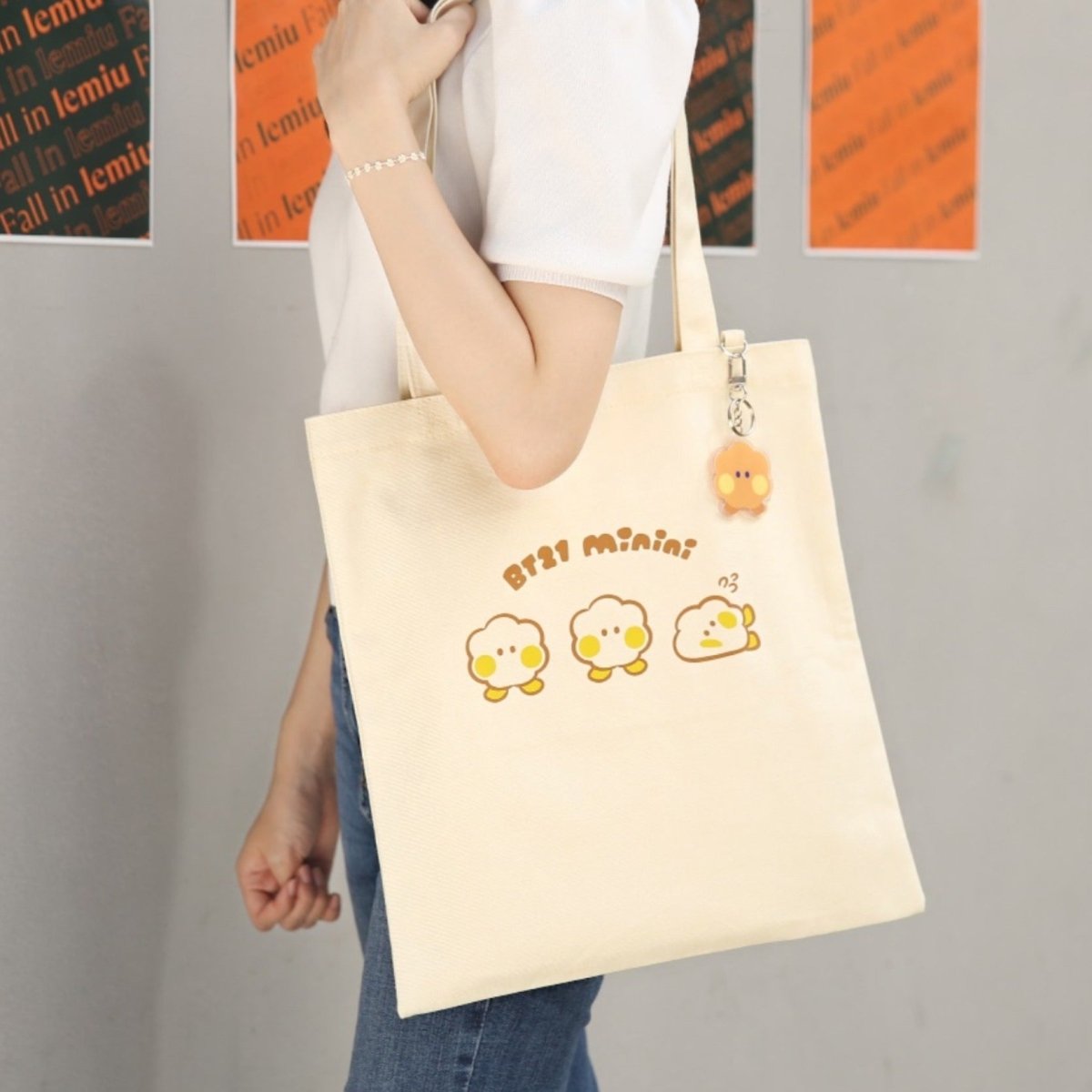 [LINE X BT21] BT21 Minini Canvas Eco Bag - K-STAR