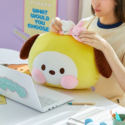 [LINE X BT21] BT21 Minini Face Big Cushion + Free Express Shipping - K-STAR