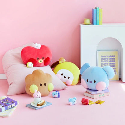 [LINE X BT21] BT21 Minini Face Big Cushion + Free Express Shipping - K-STAR