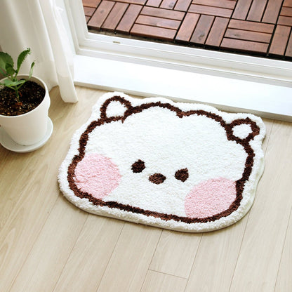 [LINE X BT21] BT21 Minini Face Rug - K-STAR