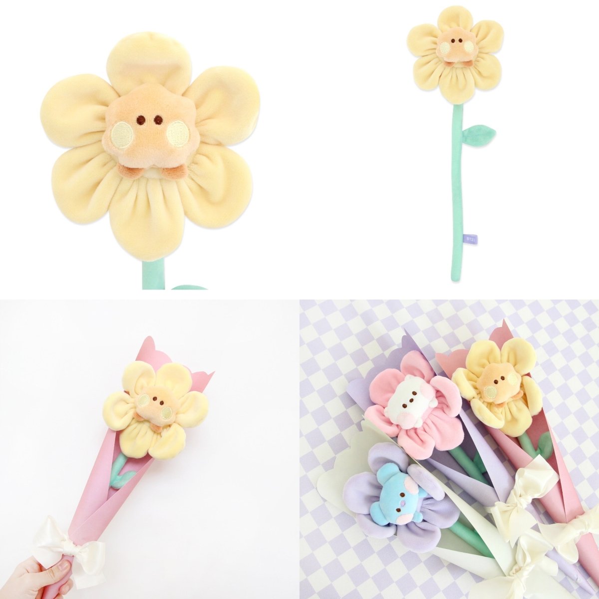 [LINE X BT21] BT21 Minini Flower Deco Holder - K-STAR