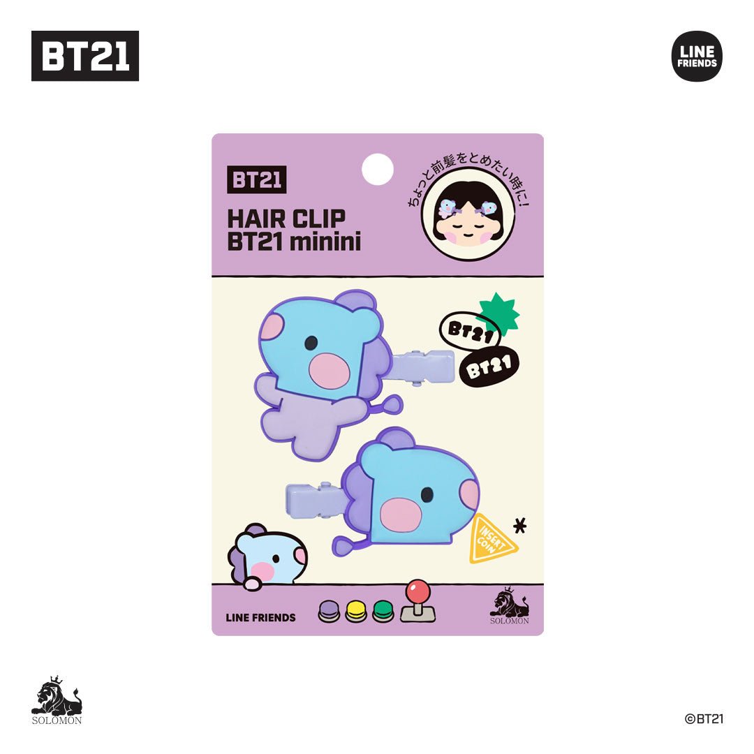 [LINE X BT21] BT21 Minini Hair Clip 2p - K-STAR
