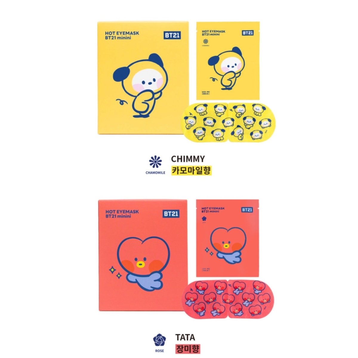 [LINE X BT21] BT21 Minini Hot Eye Mask (5ea) - K-STAR