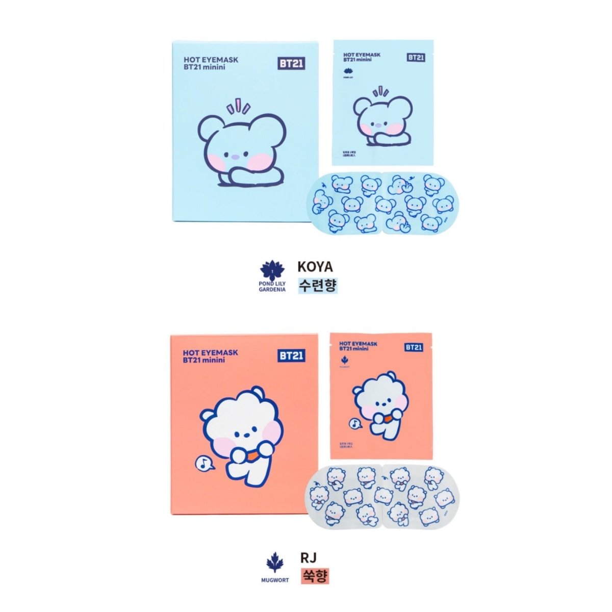 [LINE X BT21] BT21 Minini Hot Eye Mask (5ea) - K-STAR