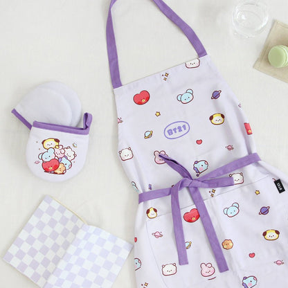 [LINE X BT21] BT21 Minini Kitchen Apron & Glove - K-STAR