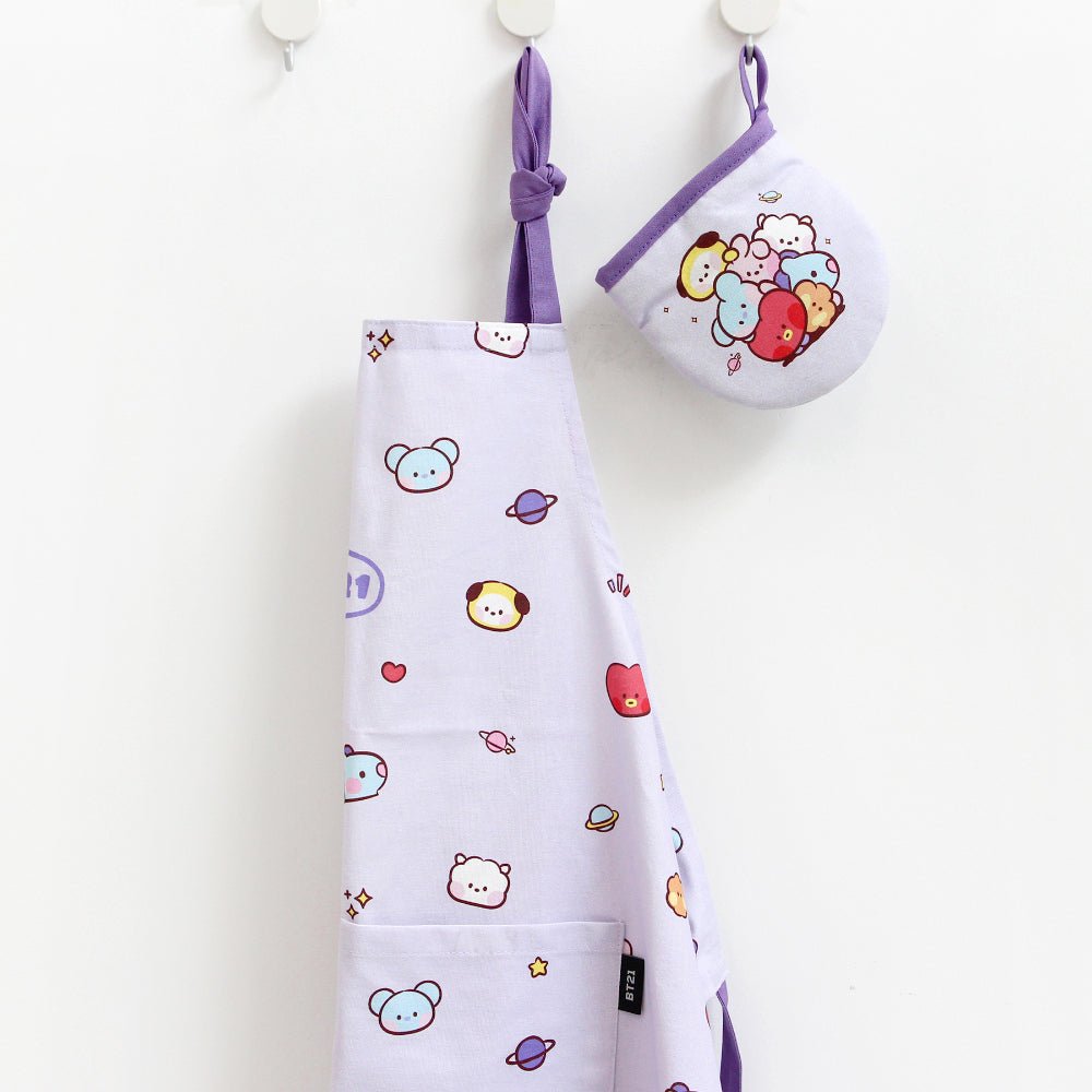[LINE X BT21] BT21 Minini Kitchen Apron & Glove - K-STAR