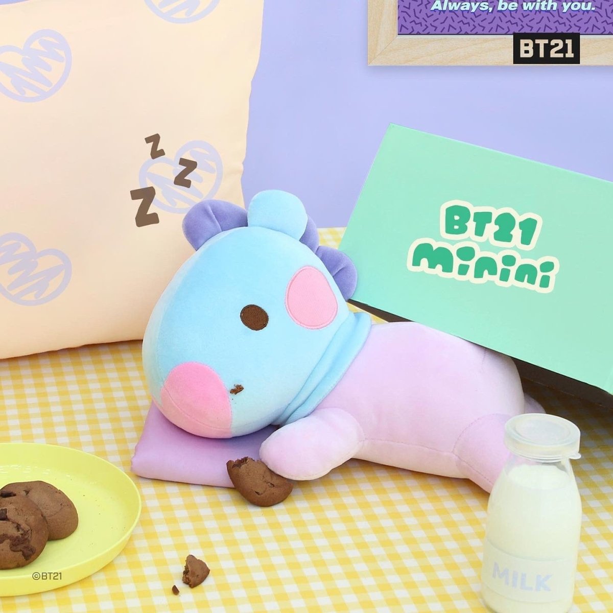 [LINE X BT21] BT21 Minini Lying Cushion - K-STAR
