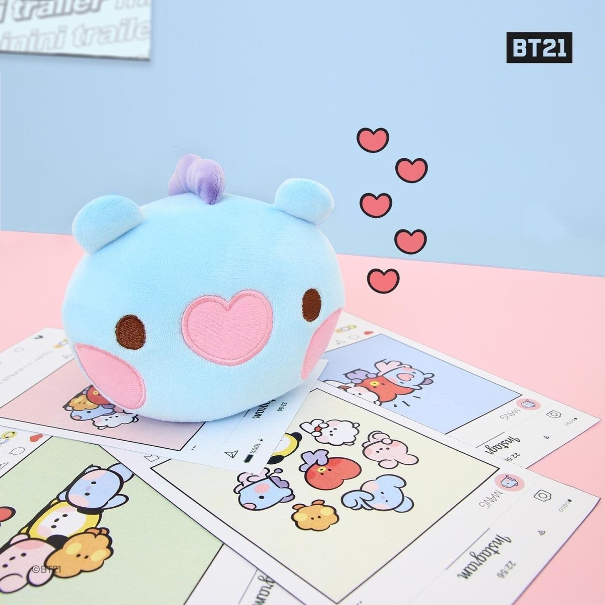 [LINE X BT21] BT21 Minini Petite Cushion - K-STAR