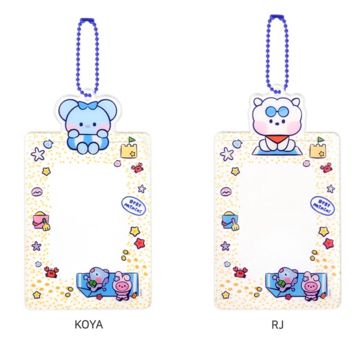 [LINE X BT21] BT21 Minini Photocard Holder Summer Sky Version - K-STAR