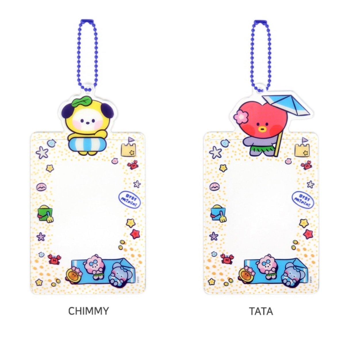 LINE X BT21] BT21 Minini Photocard Holder Summer Sky Version – K-STAR