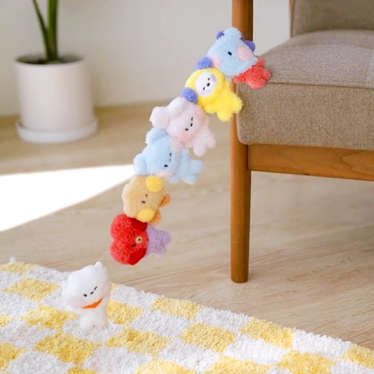 [LINE X BT21] BT21 Minini Plush Magnet - K-STAR
