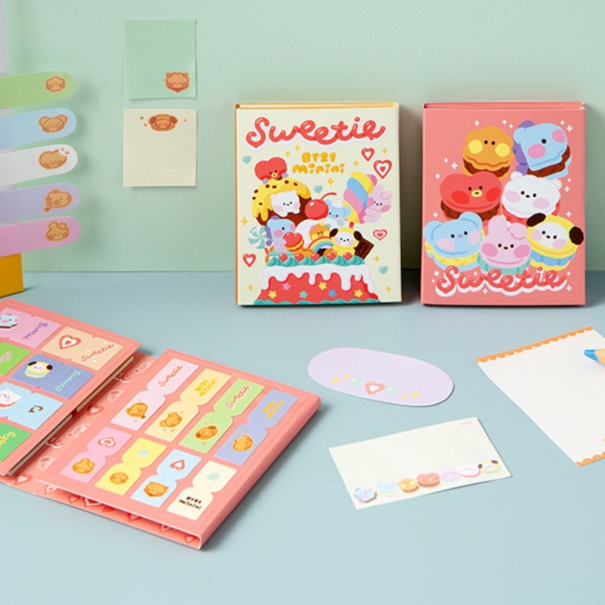 [LINE X BT21] BT21 Minini Sticky Memo Sweetie Ver 2SET - K-STAR