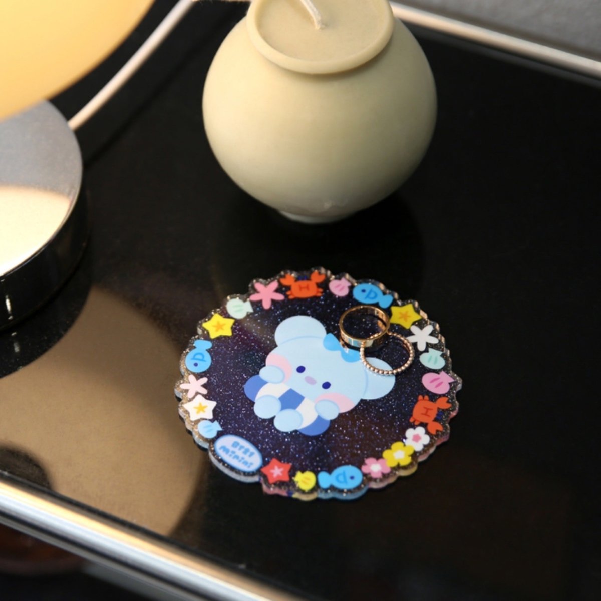[LINE X BT21] BT21 Minini Summer Sky Acrylic Coaster - K-STAR