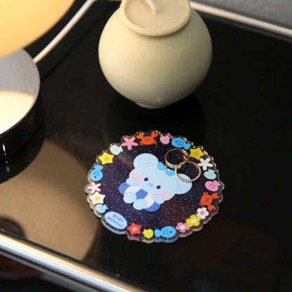 [LINE X BT21] BT21 Minini Summer Sky Acrylic Coaster - K-STAR