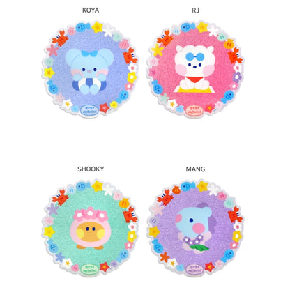 [LINE X BT21] BT21 Minini Summer Sky Acrylic Coaster - K-STAR