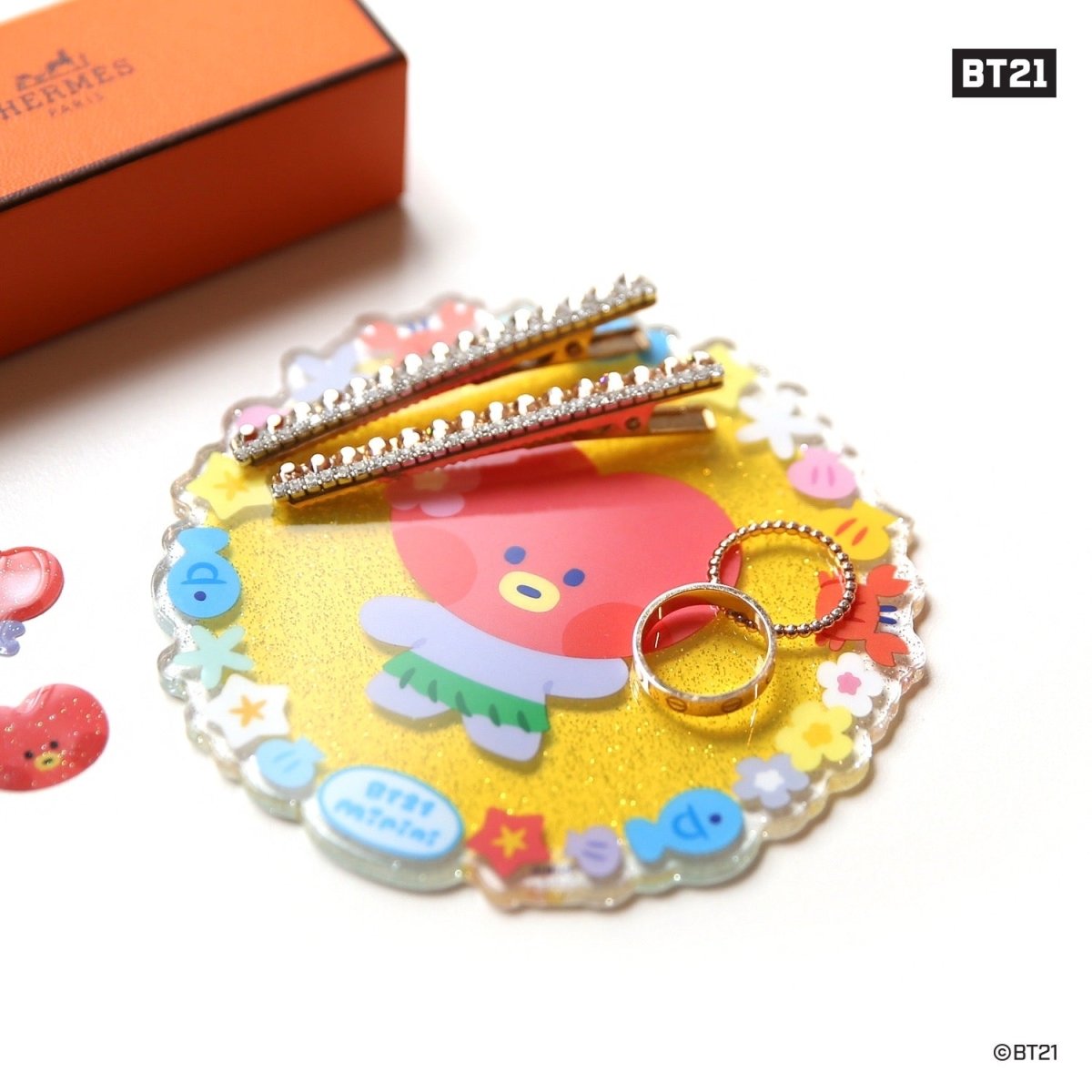 [LINE X BT21] BT21 Minini Summer Sky Acrylic Coaster - K-STAR