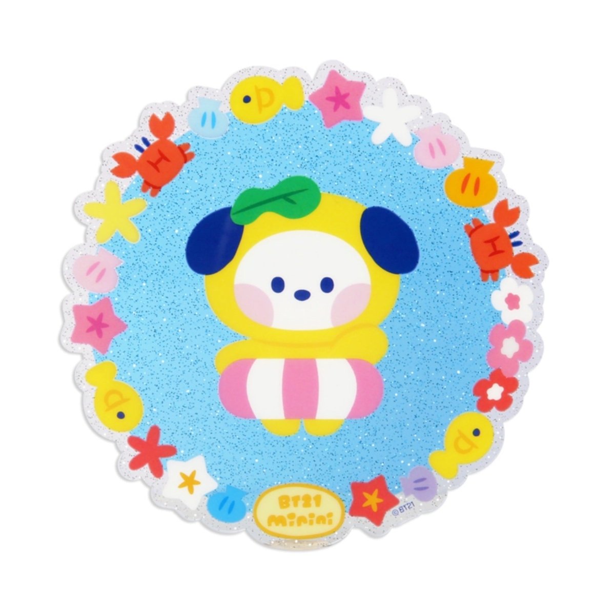 [LINE X BT21] BT21 Minini Summer Sky Acrylic Coaster - K-STAR