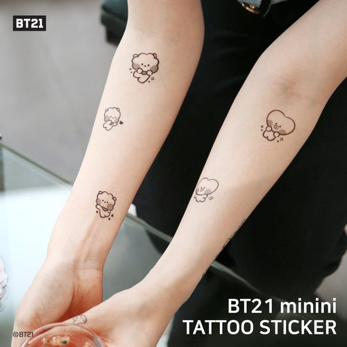 [LINE X BT21] BT21 Minini Tattoo Sticker - K-STAR