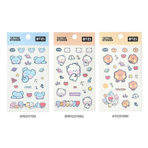 [LINE X BT21] BT21 Minini Tattoo Sticker 7SET - K-STAR