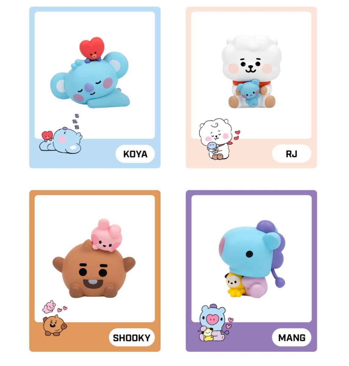 [LINE X BT21] BT21 Monitor Figure With Me 7SET - K-STAR