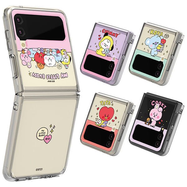 LINE X BT21] BT21 My Little Buddy Galaxy Z FLIP 3 Clear Reinforced Ph –  K-STAR