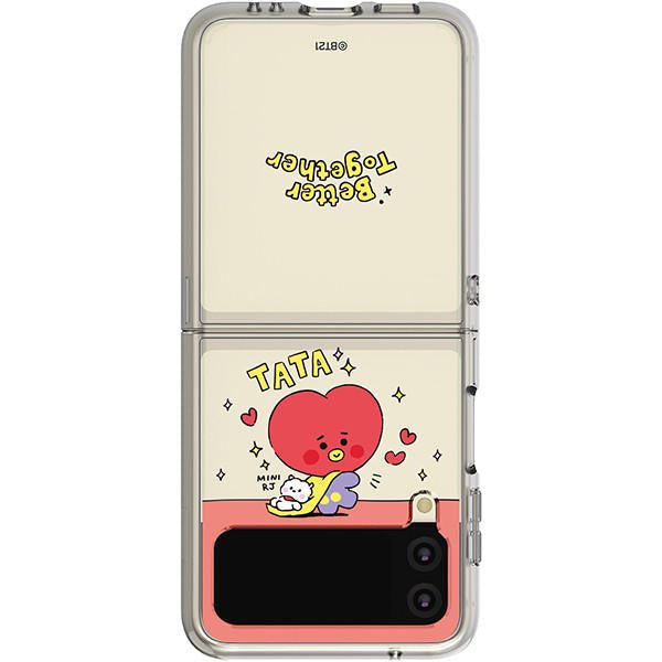 [LINE X BT21] BT21 My Little Buddy Galaxy Z FLIP 3 Clear Reinforced Phone Case - K-STAR
