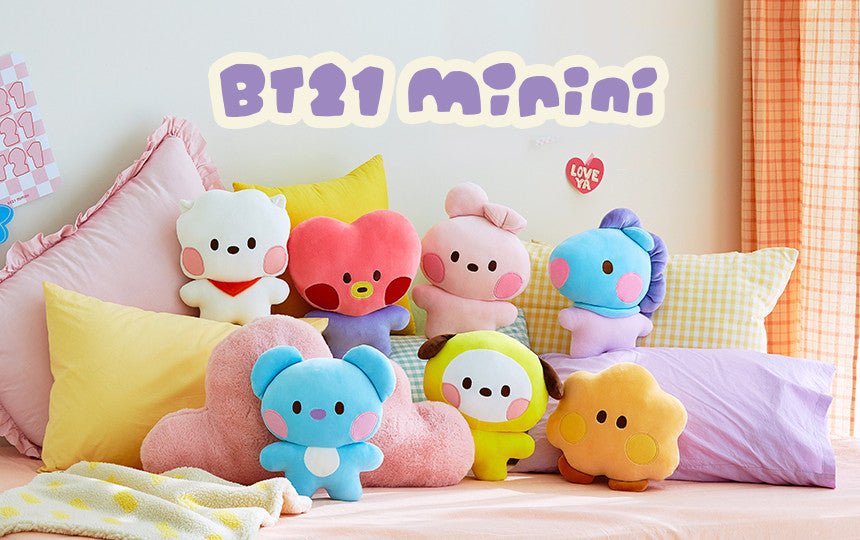 [LINE X BT21] BT21 Official Minini Flat Cushion - K-STAR