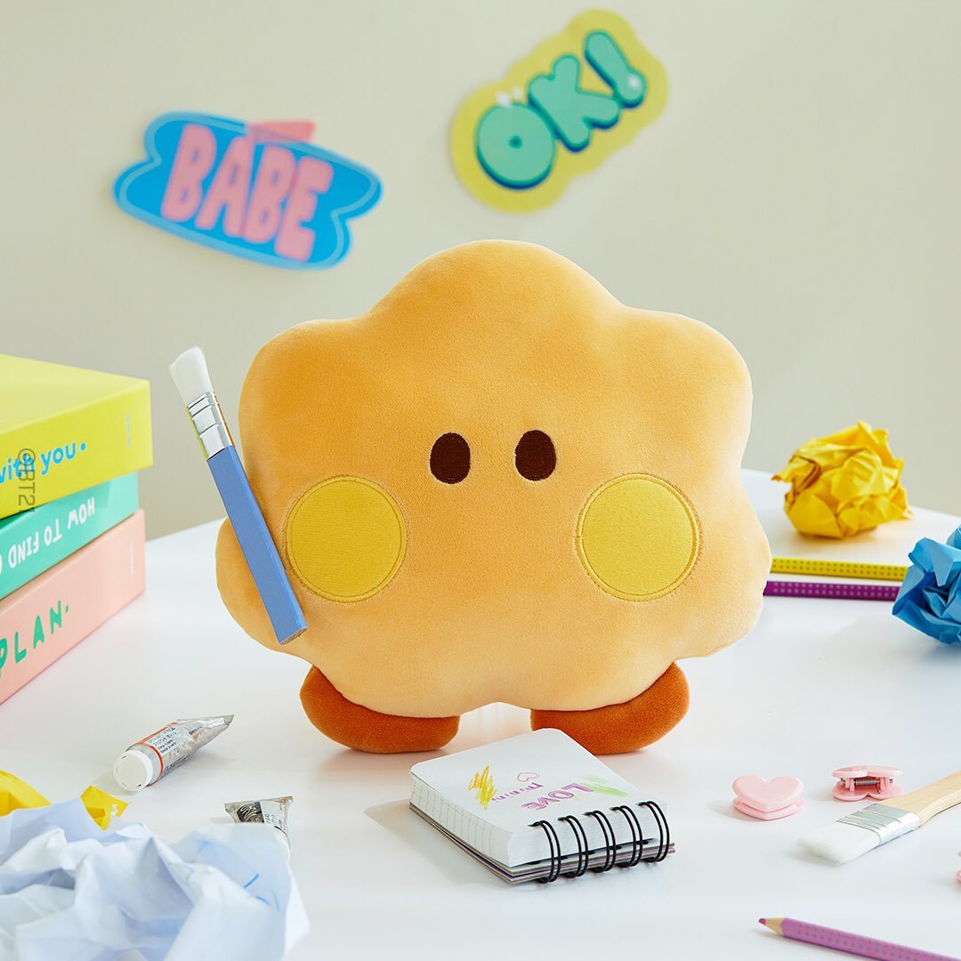 [LINE X BT21] BT21 Official Minini Flat Cushion - K-STAR