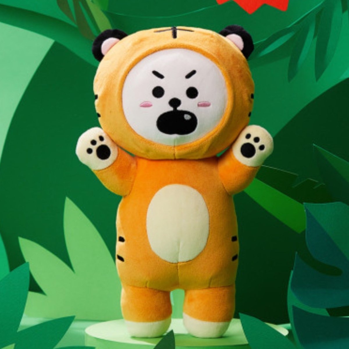[LINE X BT21] BT21 Official Standing Doll Tiger Version - K-STAR