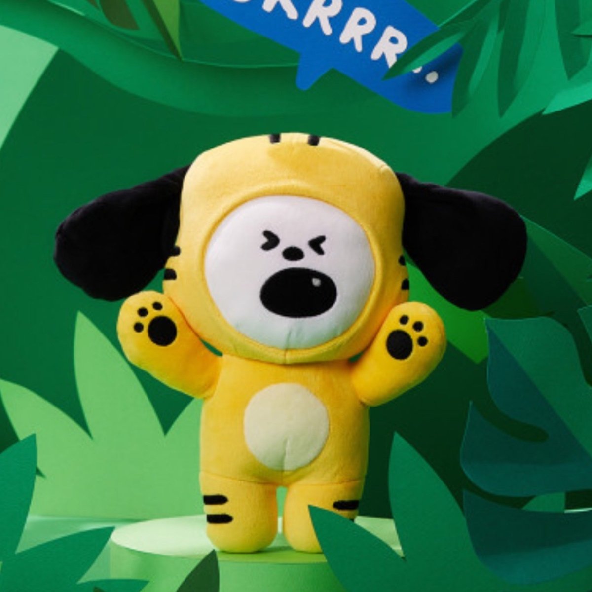 [LINE X BT21] BT21 Official Standing Doll Tiger Version - K-STAR