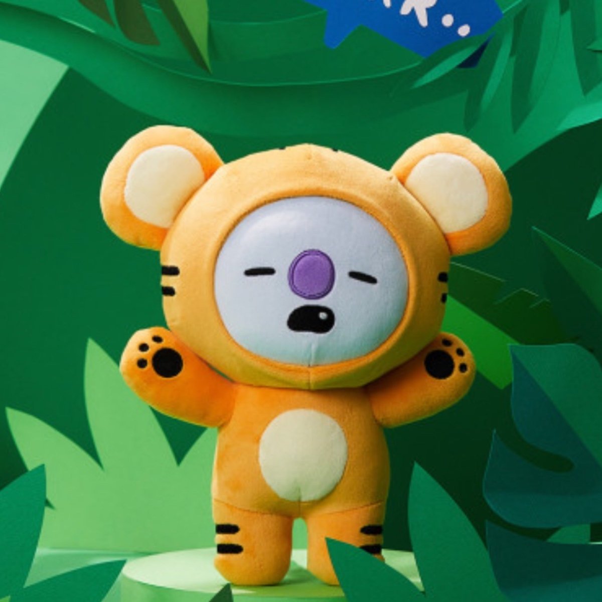 [LINE X BT21] BT21 Official Standing Doll Tiger Version - K-STAR