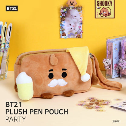 [LINE X BT21] BT21 Plush Pen Pouch Party Version - K-STAR