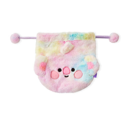[LINE X BT21] BT21 String Pouch Rainbow Fur Series - K-STAR