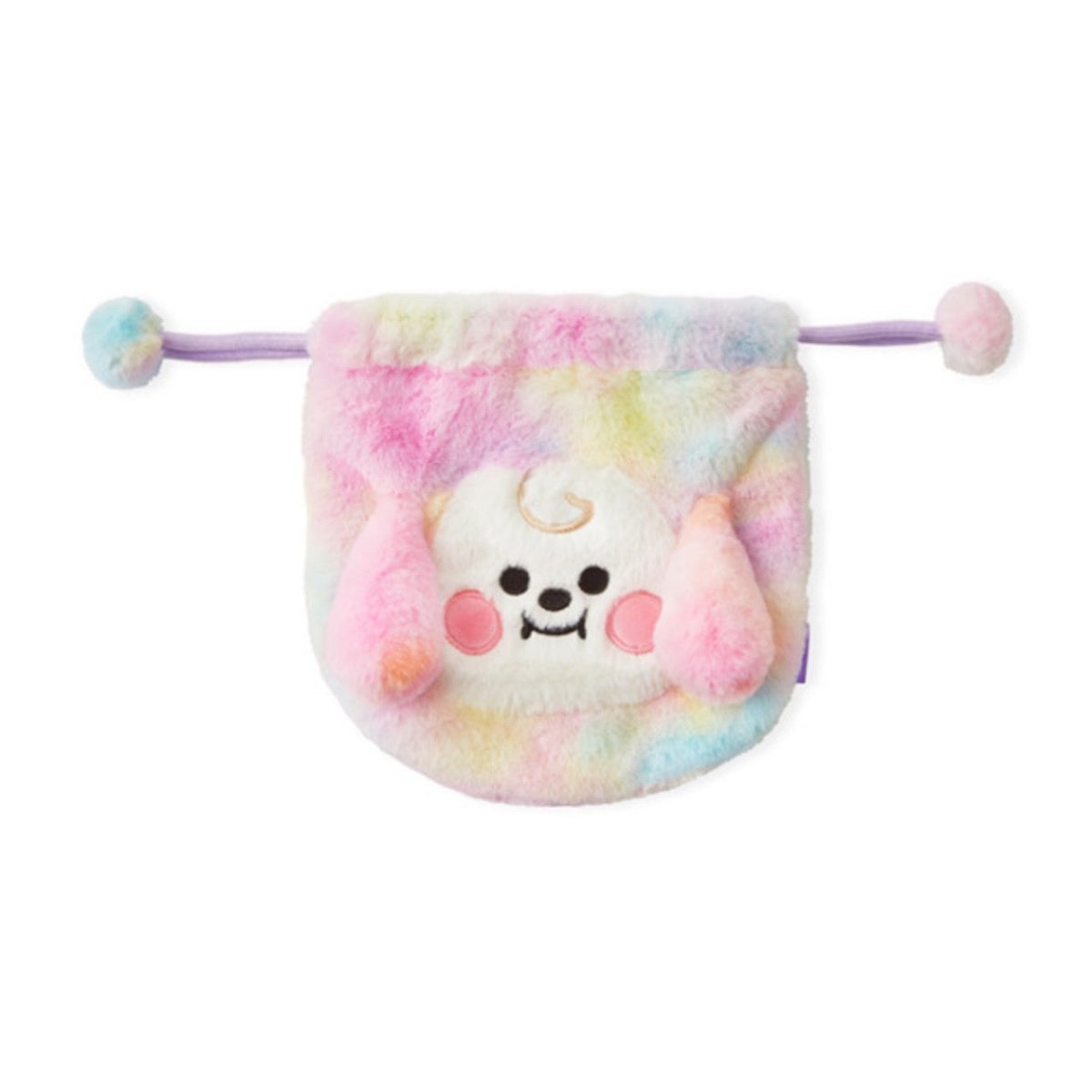 [LINE X BT21] BT21 String Pouch Rainbow Fur Series - K-STAR