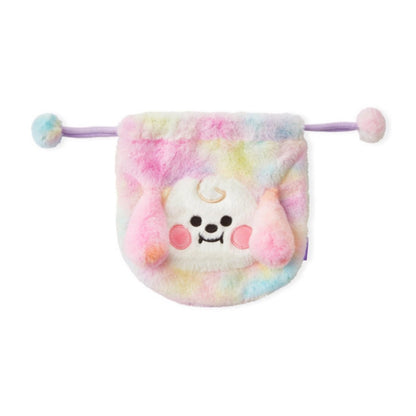 [LINE X BT21] BT21 String Pouch Rainbow Fur Series - K-STAR
