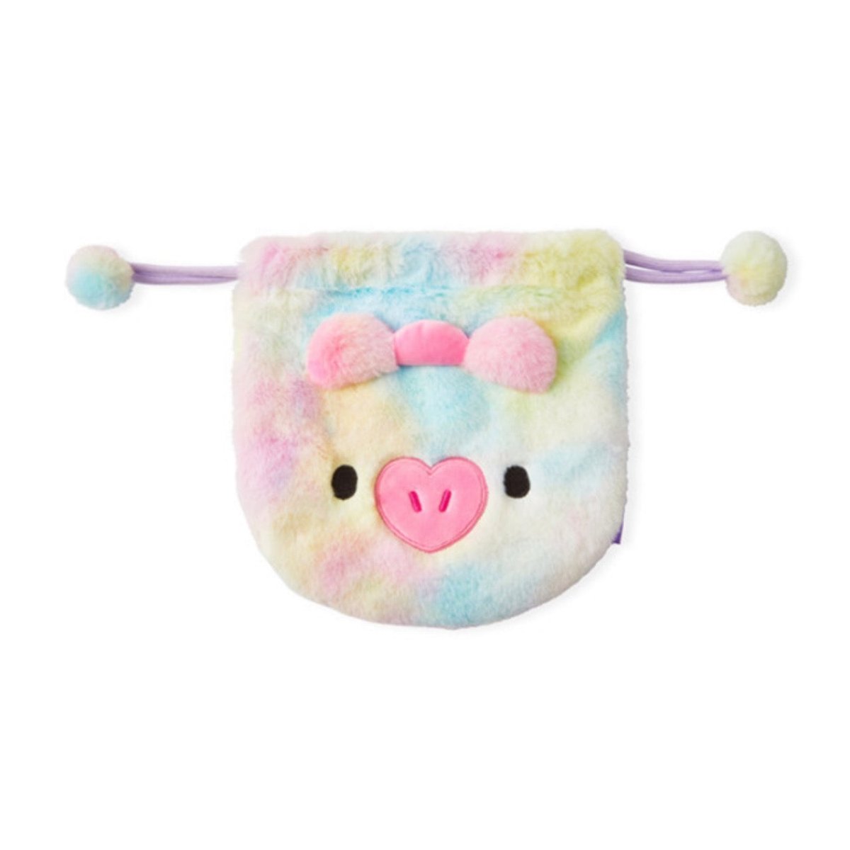[LINE X BT21] BT21 String Pouch Rainbow Fur Series - K-STAR