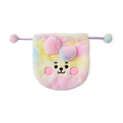 [LINE X BT21] BT21 String Pouch Rainbow Fur Series - K-STAR