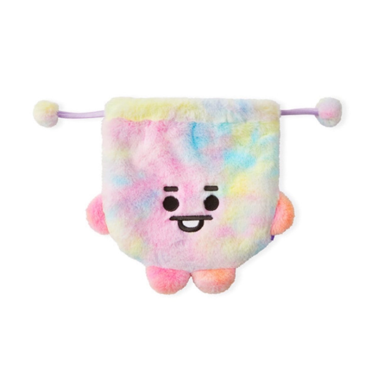 [LINE X BT21] BT21 String Pouch Rainbow Fur Series - K-STAR