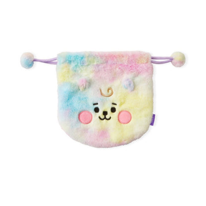 [LINE X BT21] BT21 String Pouch Rainbow Fur Series - K-STAR