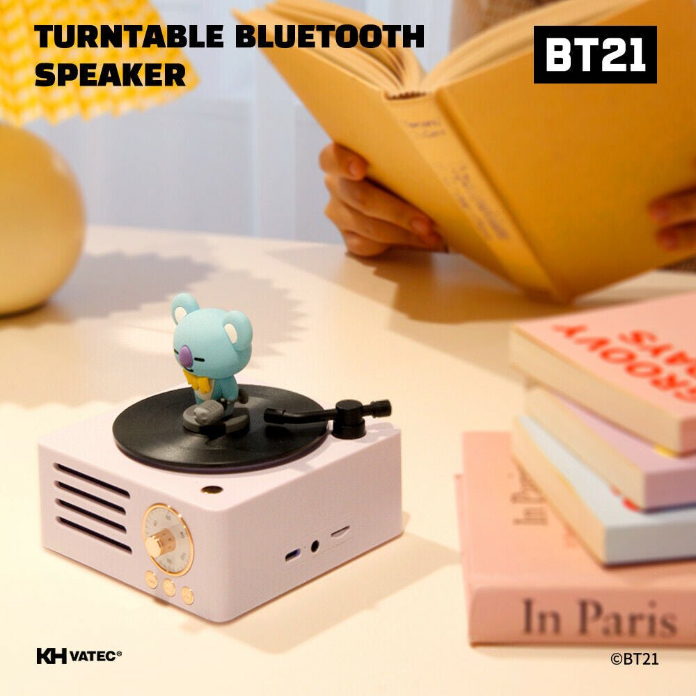 [LINE X BT21] BT21 Turntable Bluetooth Speaker - K-STAR