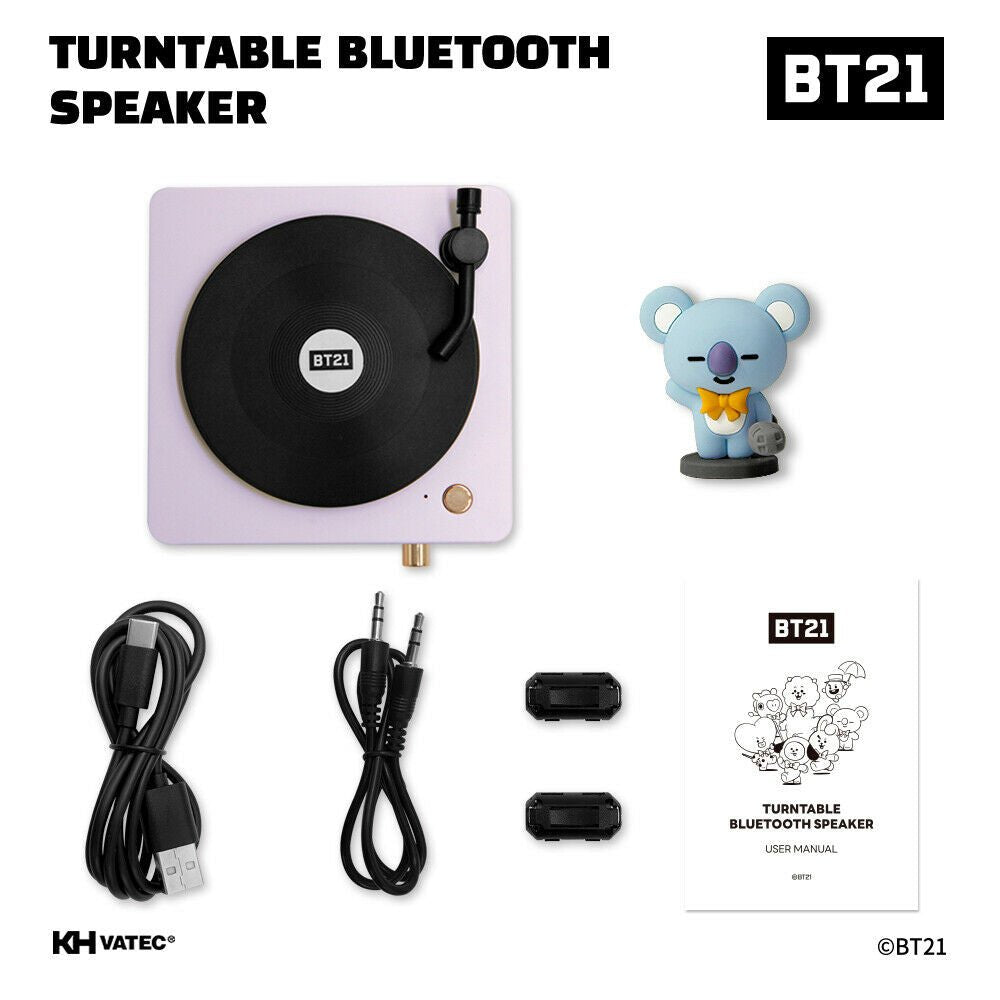 [LINE X BT21] BT21 Turntable Bluetooth Speaker - K-STAR