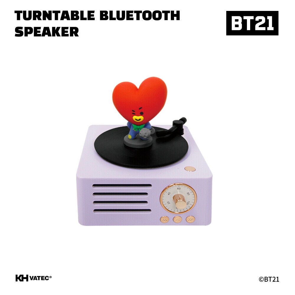 [LINE X BT21] BT21 Turntable Bluetooth Speaker - K-STAR