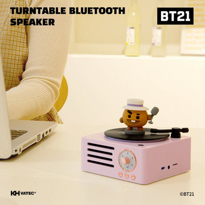 [LINE X BT21] BT21 Turntable Bluetooth Speaker - K-STAR