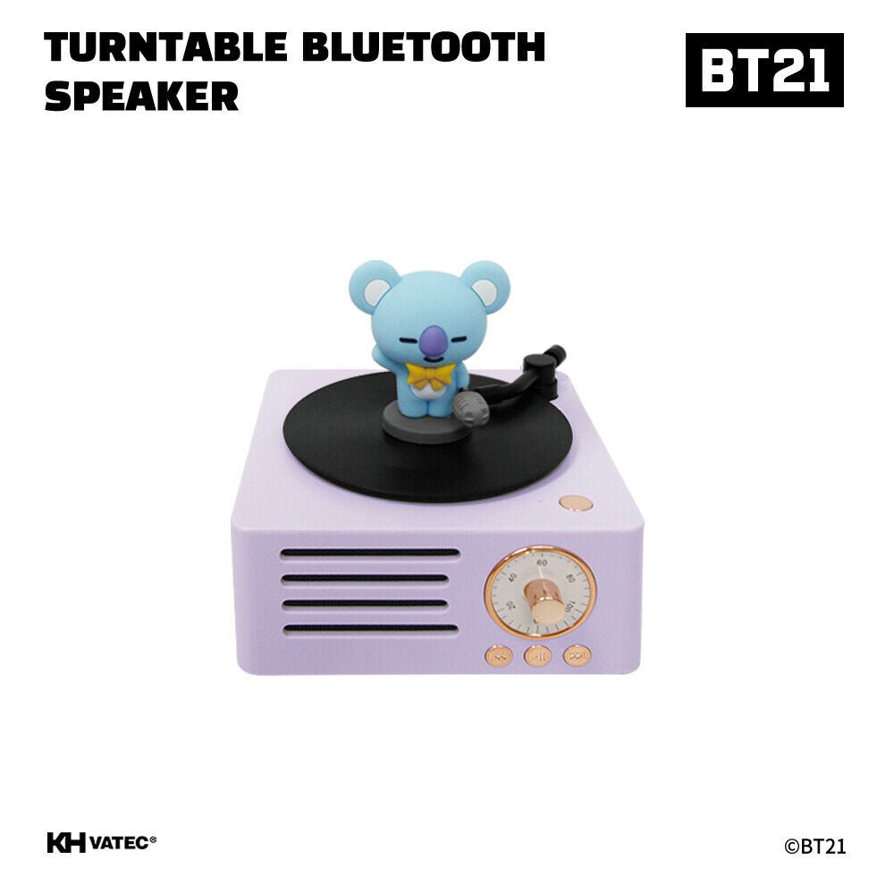 [LINE X BT21] BT21 Turntable Bluetooth Speaker - K-STAR