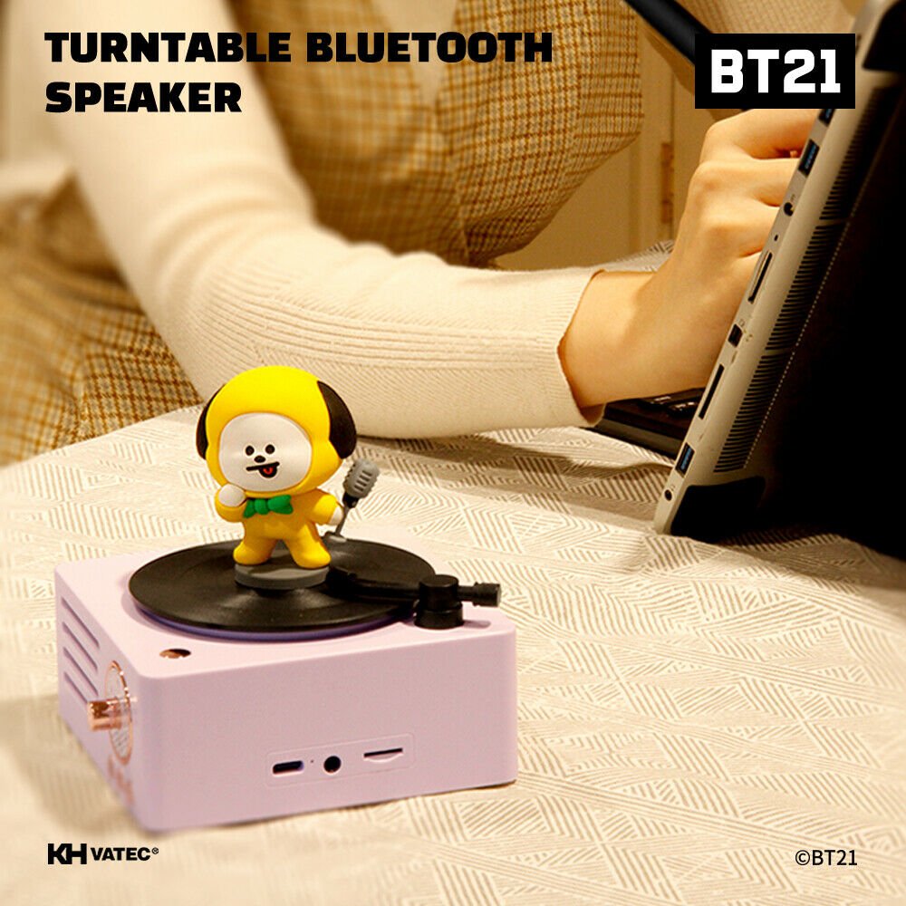 [LINE X BT21] BT21 Turntable Bluetooth Speaker - K-STAR