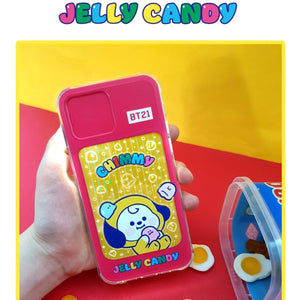 [LINE X BT21] JELLY CANDY Lighting Up Case for iPhone and Galaxy - K-STAR