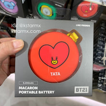 [LINE X BT21] Macaron Portable Battery (Free Express Shipping) - K-STAR