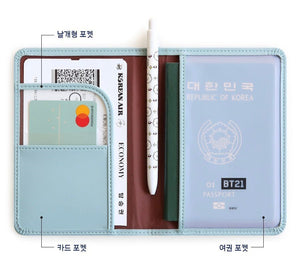 [LINE X BT21] Mascot Mini Journey Passport Case - K-STAR